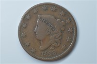 1828 Matron Head Large Cent (Large, Narrow Date)