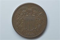 1864 Two Cent (Large Motto)