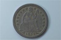 1853 Liberty Seated Dime w/ Arrows