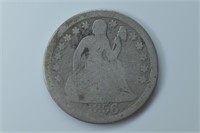 1856 Liberty Seated Dime (Large Date)