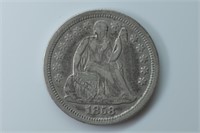 1858 Liberty Seated Dime