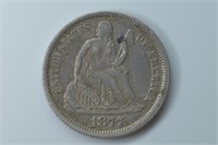 1877 Liberty Seated Dimes