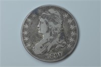 1830 Capped Bust Half Dollar (Small 0)