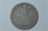 1854 Liberty Seated Half Dollar