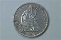1858 Liberty Seated Half Dollar