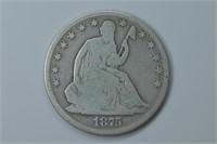 1874 Liberty Seated Half Dollar