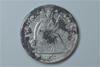 1876 Liberty Seated Half Dollar