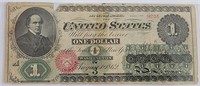 $1 national Bank Note Large 1862