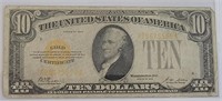 $10 Gold Certificate Small Series 1928