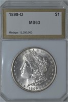 1899-O Morgan Silver Dollar PCI MS63