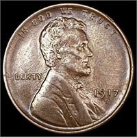 1917-S Wheat Cent CLOSELY UNCIRCULATED