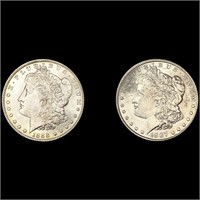 (2) Morgan Silver Dollars (1887-O, 1888-O)