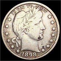 1898 Barber Quarter NICELY CIRCULATED