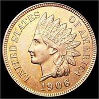 1906 RD Indian Head Cent CHOICE BU