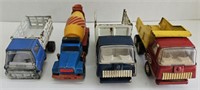 (B) Tonka Dump Trucks, Marx Truck, and  Super