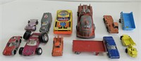 (B) Lot of Toy Cars Trucks and More 2" to 5.5"