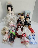 (B) Lot of Assorted Dolls 4" to 14"