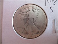 1918-S Walking Liberty Half Dollar