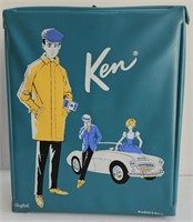 (B) Ponytail Ken Doll Case 1962 13"x11"x4"