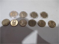 10 Presidential $1 Coins