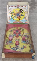 (B) Vtg. Superior Toy State Fair Pin Ball Machine