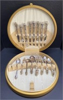 (B)   
Gorham Silver Plated Flatware Set with