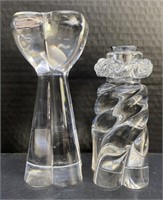 (B)   
Baccarat Diomede Crystal Clover and