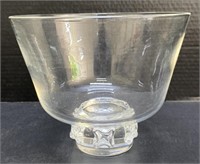 (B)   
Steuben Crystal Footed Punch Bowl
Approx