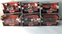 (6) HARLEY DAVIDSON MAISTO DIE CAST MOTORCYCLES