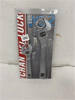 Channel Lock 2pk Adjustable Wrenches