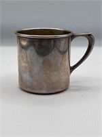 Sterling silver engraved cup