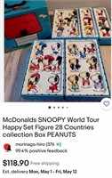N - SNOOPY WORLD TOUR FIGURES IN CASE (A249)