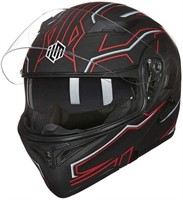 NEW $190 (M) Motorcycle Dual Visor Flip Helmet