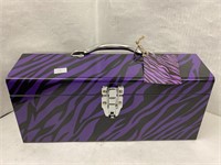 (3x bid)Purple Zebra Print Toolbox