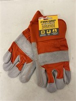 (27x bid)Firm Grip Suede Working Gloves-Large