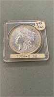 Silver Dollar Coin 1904