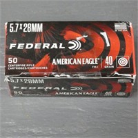 Federal 5.7 x 28 MM 40 Gr. FMJ 50 Rounds