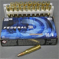 Federal 308 WIN 150 GR. Soft Point 20 Rounds