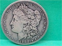 1900 S Silver Morgan Dollar Coin