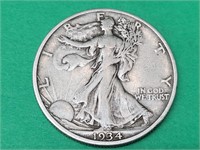 1934 S Silver Walking Liberty Half Dollar