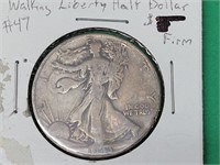 1943 P Walking Liberty Silver Half Dollar Coin