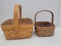 Longaberger Baskets 5 & 7" Wide