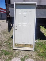 36" Steel Entry door with Dings Has frame