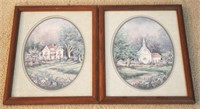 Pair of framed prints - 15.5 x 12.5