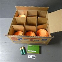 Partial Box of Clay Birds & 2 Remington Sluggers
