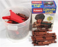 Lot of Lincoln Logs with Original Box