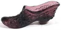 Purple Glass Shoe