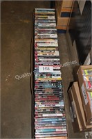 sleeve of assorted DVD’s