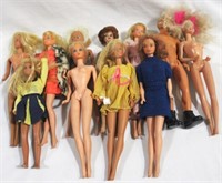 Lot of Assorted Barbie Dolls