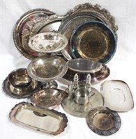 Lot of Assorted Silver-Plated Items